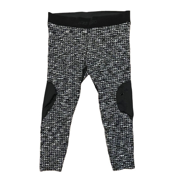 Nike Pro HyperWarm Womens Plus Size 2X Leggings AR1912-010 Black Workout - Picture 1 of 12